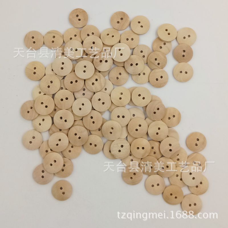 Hebilla de pan de color madera de 15mm hebilla de pan beige 100 piezas por paquete