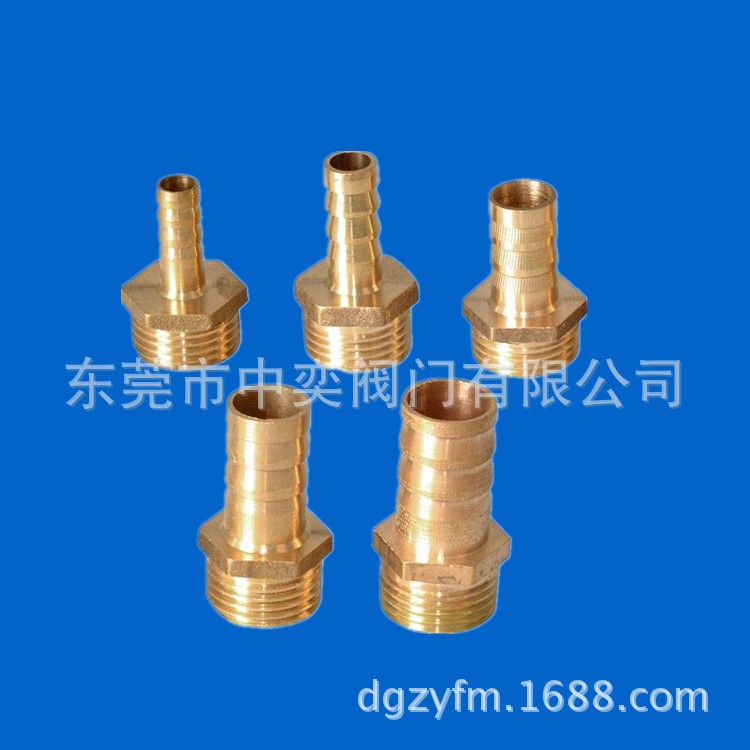 铜外牙宝塔气咀外丝直通气嘴6-8-10-12-16mm-1分2分3分4分