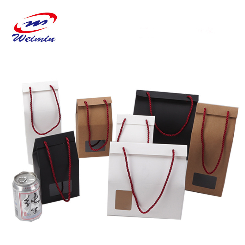 厂家牛皮纸袋 手提袋 食品包装礼品纸袋西点包装袋现货批发