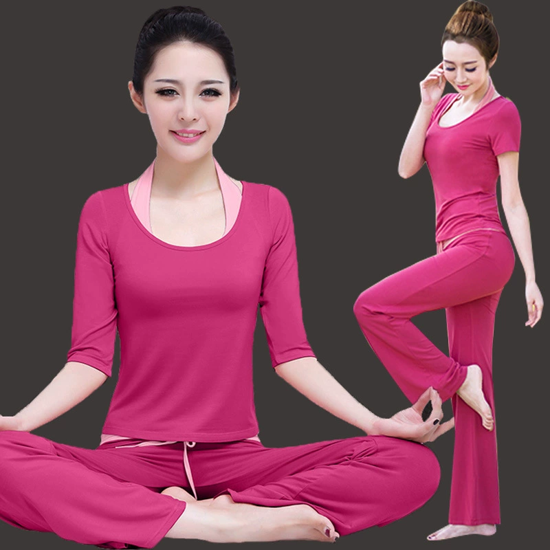 Одежда для йоги, весна и лето из трех предметов, новая Модальная Спортивная одежда для спортзала, танцевальная одежда для похудения, цельная доставка