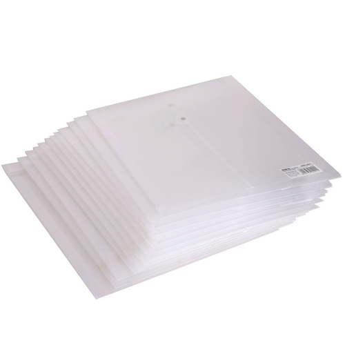 5511 transparent file bag A4 plastic wire wound data storage file bag wrapped wire thickened briefcase
