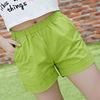 Elastic shorts, summer trousers for leisure, loose fit, high waist
