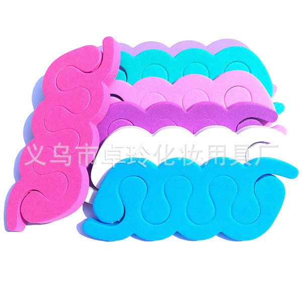 Herramientas de uñas EVA dedo separador leopardo patrón dedo algodón de gama alta manicura traje accesorios separación dedo del pie