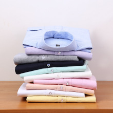 牛津纺休闲水洗免烫衬衫 青年休闲衬衣 学生上衣潮流百搭纯棉