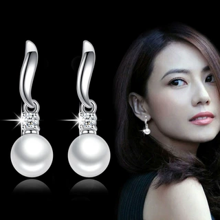 流苏珍珠耳钉 柔美秀丽耳坠 女款 韩国版时尚银饰品耳环 厂家批发