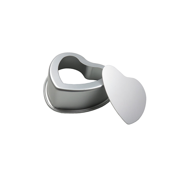 Xincheng engrosada de 3 pulgadas de 4 pulgadas de 5 pulgadas de 6 pulgadas de 7 pulgadas de 8 pulgadas de 10 pulgadas de fondo vivo en forma de corazón molde de fondo sólido molde de pastel para hornear