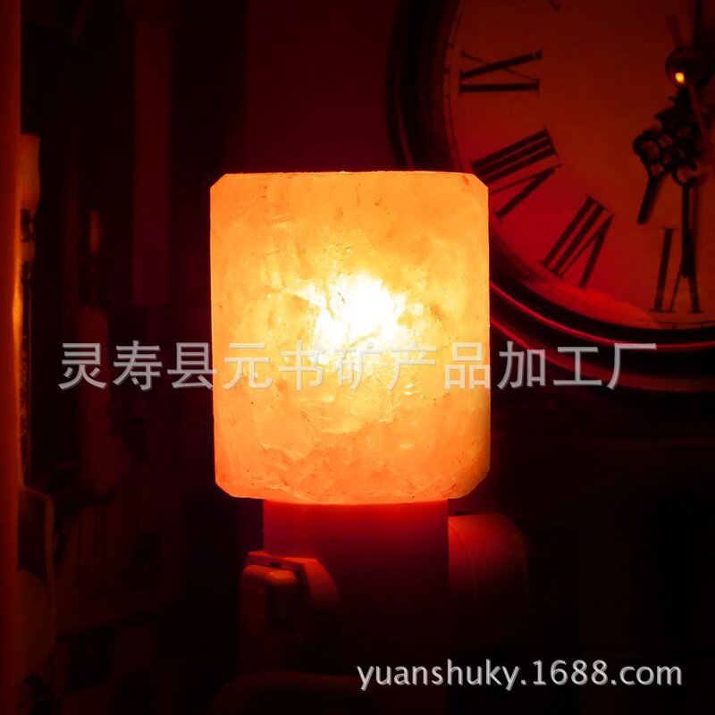 Cylindrical small wall Lamp Salt Lamp factory Mini Hand Carved Himalayan Salt Lamp