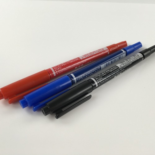 Wholesale small double-ended water-based marker pen hook line pen extremely fine non-fading disc pen 120