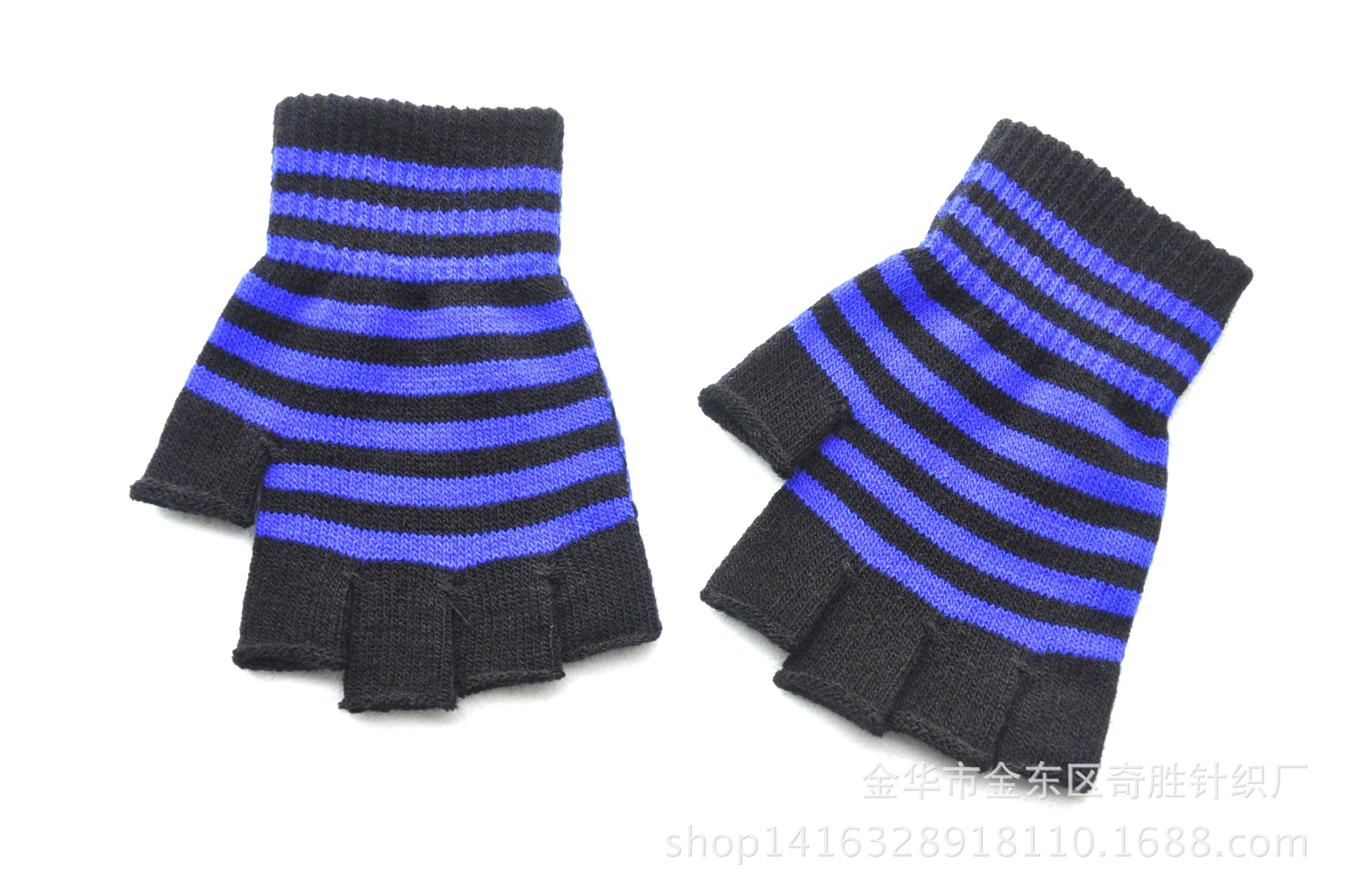 Cross-border dedicado acrílico invierno cálido medio dedo estudiante jugando computadora escrito medio dedo guantes expuestos ventas directas de fábrica