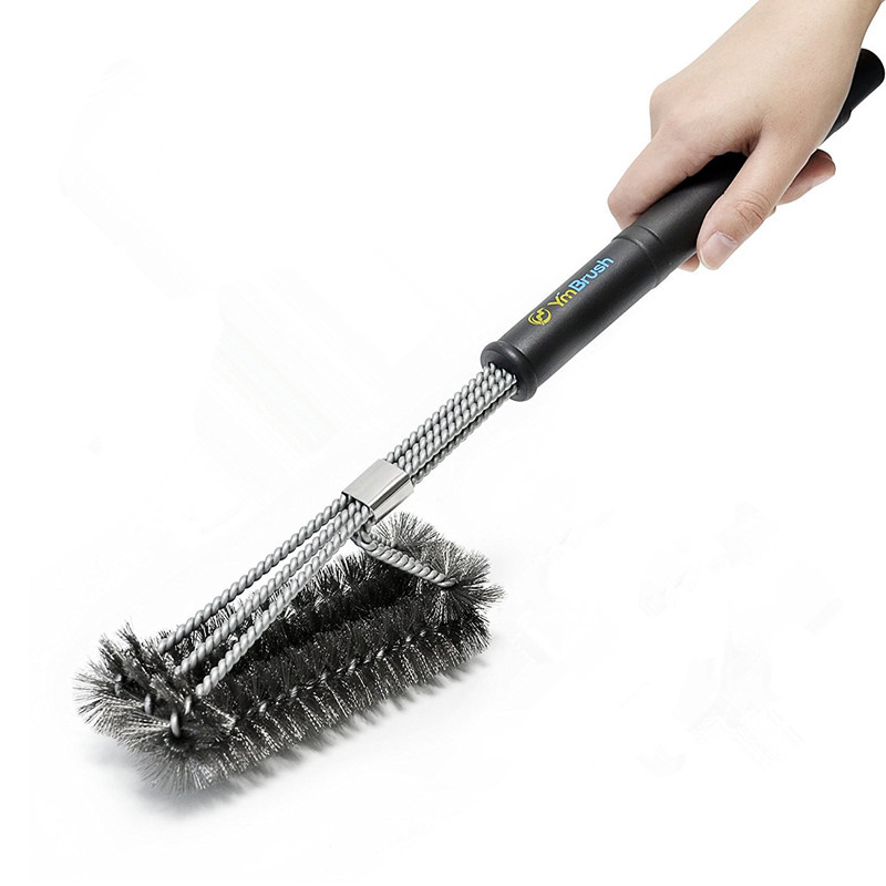 Yongmin directly supply three -headed barbecue brush 18 -inch three…