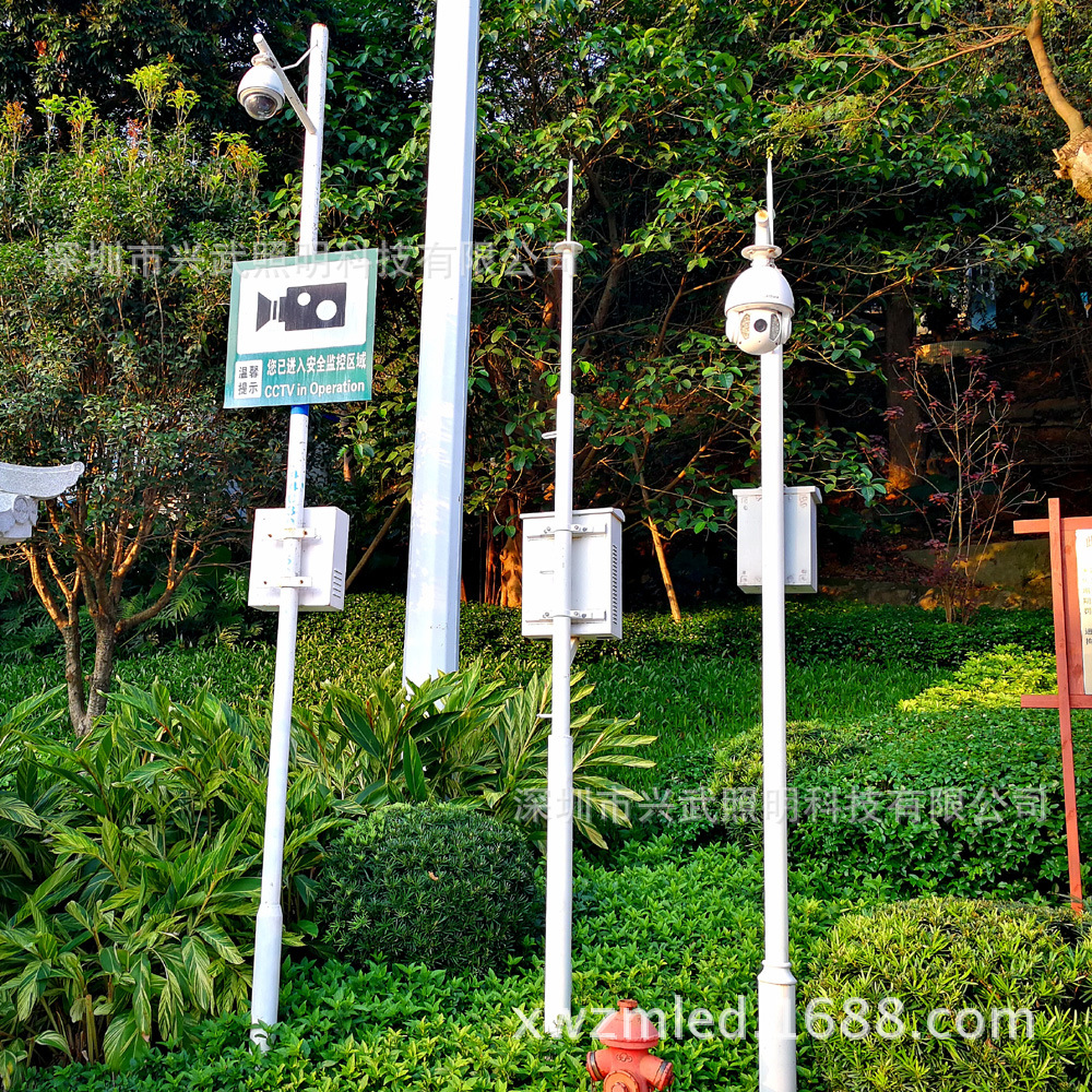 太阳能监控杆监控立柱摄像头杆交通信号灯杆信号灯杆安防工程