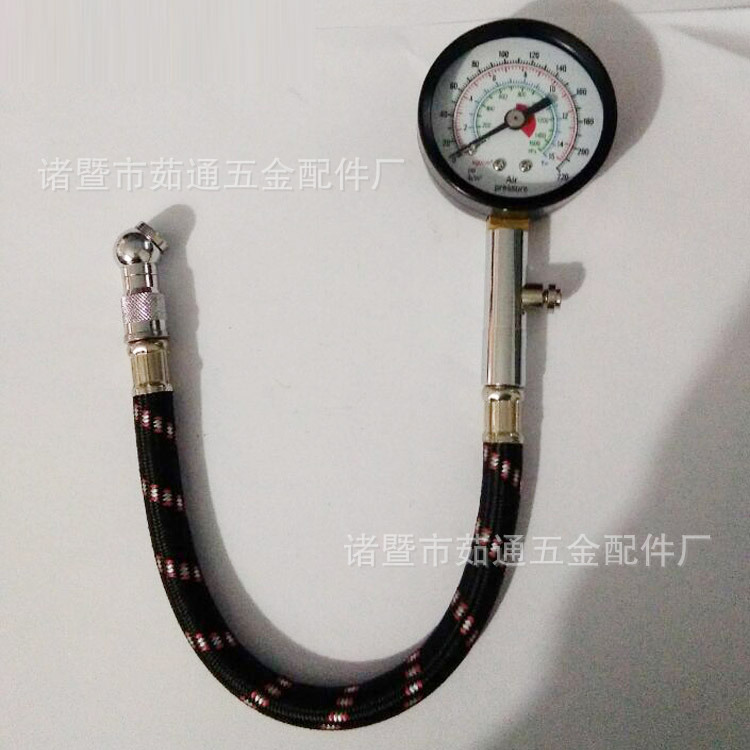 高压打气工具轮胎打气杆 大货车汽车轮胎快速充气杆 带表打气杆