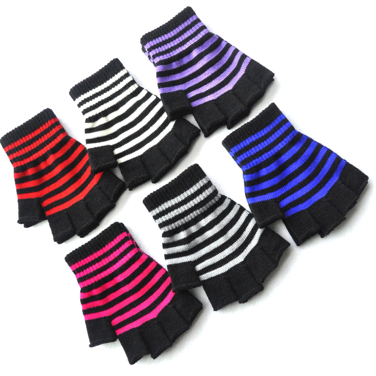 Cross-border dedicado acrílico invierno cálido medio dedo estudiante jugando computadora escrito medio dedo guantes expuestos ventas directas de fábrica