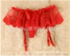 Red (garter belt + underwear) (excluding stockings) transparent opp packaging please be careful when photographing