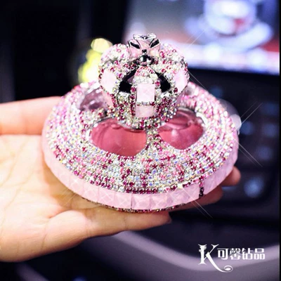 Diamond-Inlaid Car Decoration Car – Perfplant seat - pink-watch-non-slip-mat