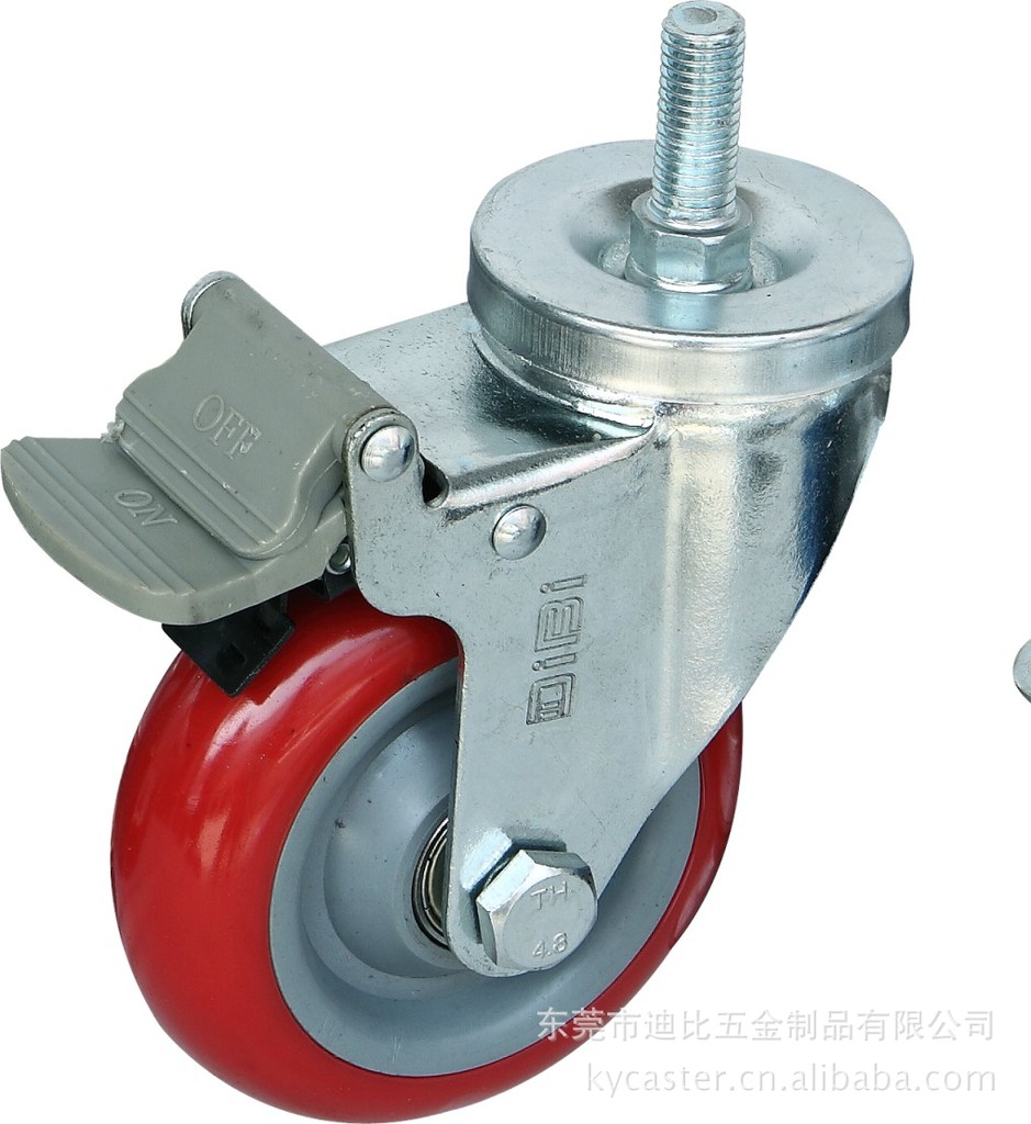 脚轮 万向轮 灰色胶刹车轮 医疗轮 3寸4寸5寸万向脚轮生产厂家