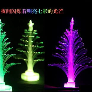 Мини-ёлка из световолокна с LED-подсветкой