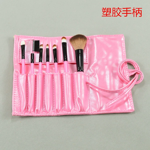 7 pink rubber handle brush