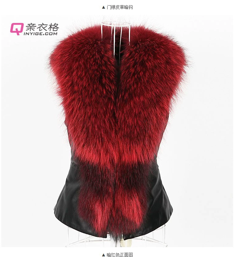 Демисезонный жилет короткий (Aliexpress) — slim fit с воротником из лисы, различные размеры S–4XL