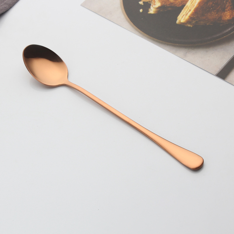 Iskøler og kaffeske i rustfrit stål med langt skaft til logo_voghion.com