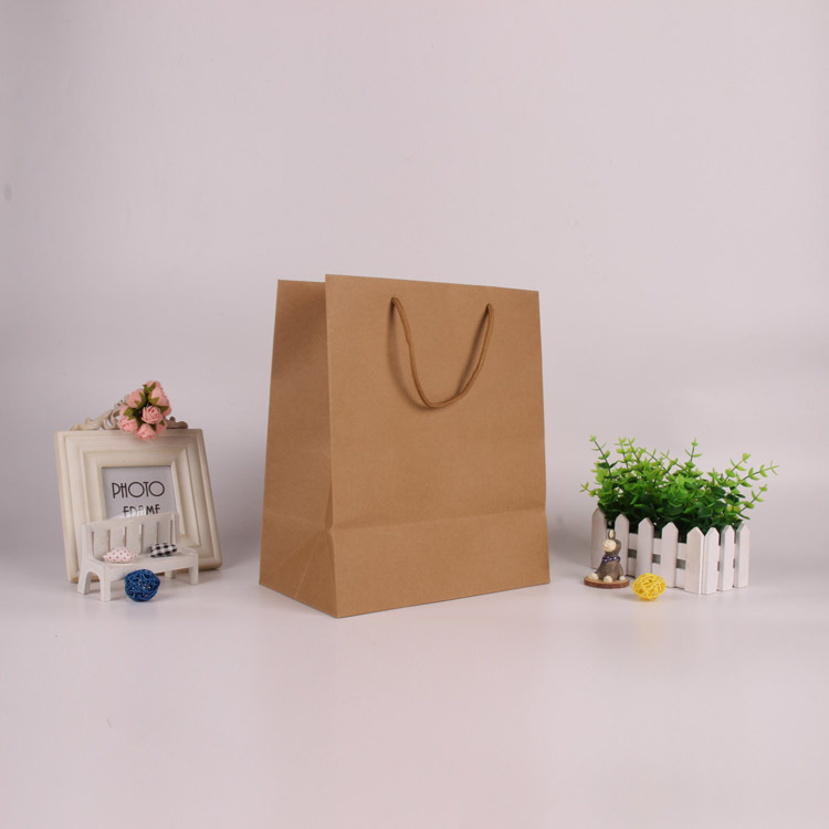 早餐袋牛皮纸方底袋定做 服装手提袋礼品袋定制印刷 专版订做批发