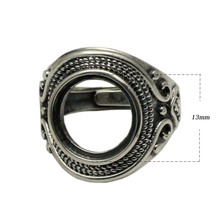 YB���͡��롿����s925������Բ��13mm��ʯ���� diy��Ʒ��� ��ָ