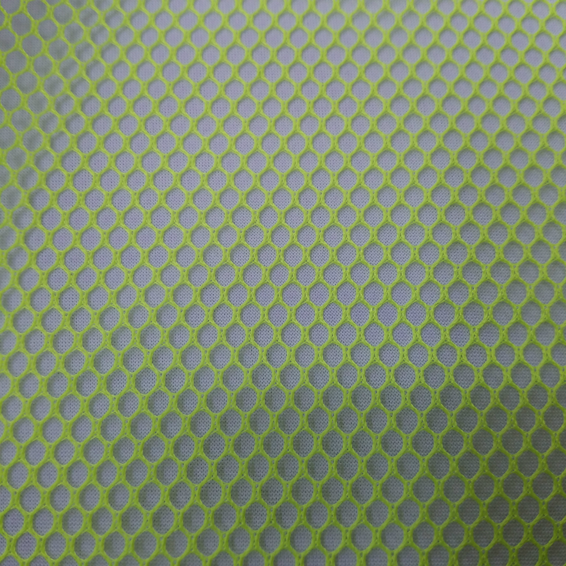 Spot supply of fluorescent green medium-hole hexagonal mesh cloth thick hand bags handbags laundry bags