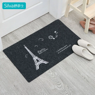 mat mat carpet gift logo | Avtomobil döşəmə paspasları - printed-gray-iron-tower-white-40cm60cm
