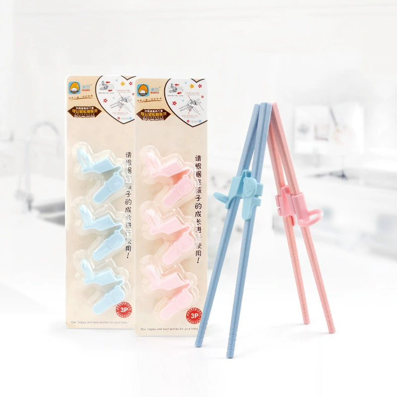 Детские Обучающие палочки для еды в японском стиле, набор колец, дети едят с набором для коррекции палочек [3]