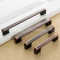 現代簡約美式ORB黑古拉手 古銅櫥櫃 啞黑衣櫃門把手抽屜小拉手