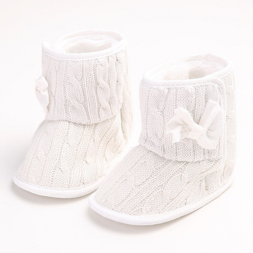 Toddler shoes 0-1 years old Toddler shoes Winter girls 'shoes Soft sole Warm snow boots Baby shoes 