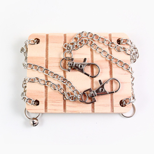 Small pet hamster baby original wooden toys and supplies, swing, hanging chain swing, hanging wooden teething supplies