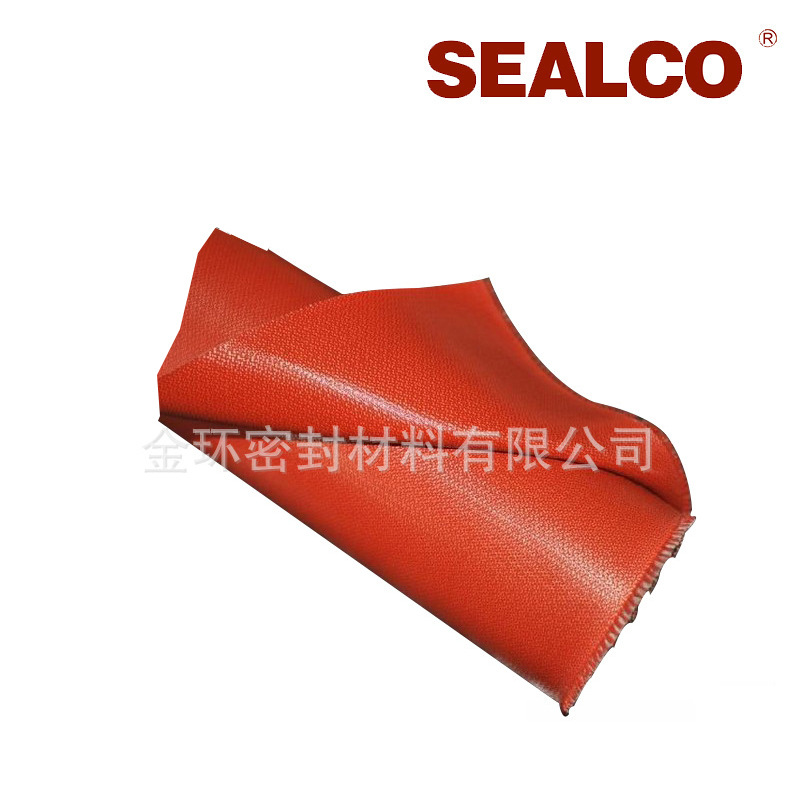 批发高温阻燃硅钛布 耐高温防火硅钛合金布 高温软连接布