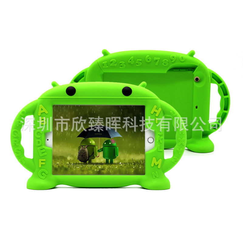 Cartoon children's ipad 567 mini 123456 letters air9.7 inch 10.2 inch 10.9 silicone case protective shell