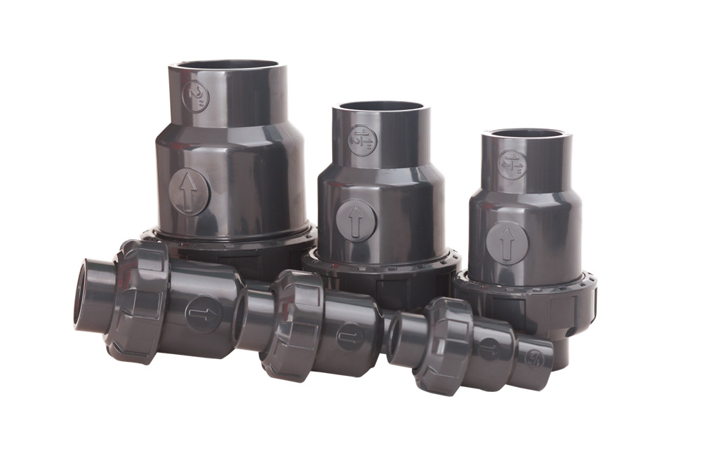 DFP塑料逆止阀UPVC半球止回阀 DN15-DN100