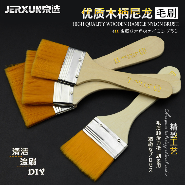Cleaning Dust Removal Wool Brush Painter Brush Wooden Handle Nylon Brush Long Soft Bristle Brown Hair Dismantle Mobile Phone Computer