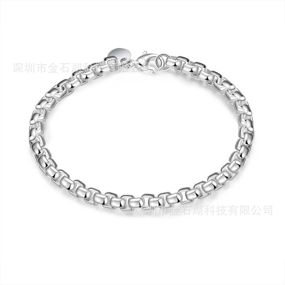 Silver Lattice Bracelet for Women, Durable & Elegant