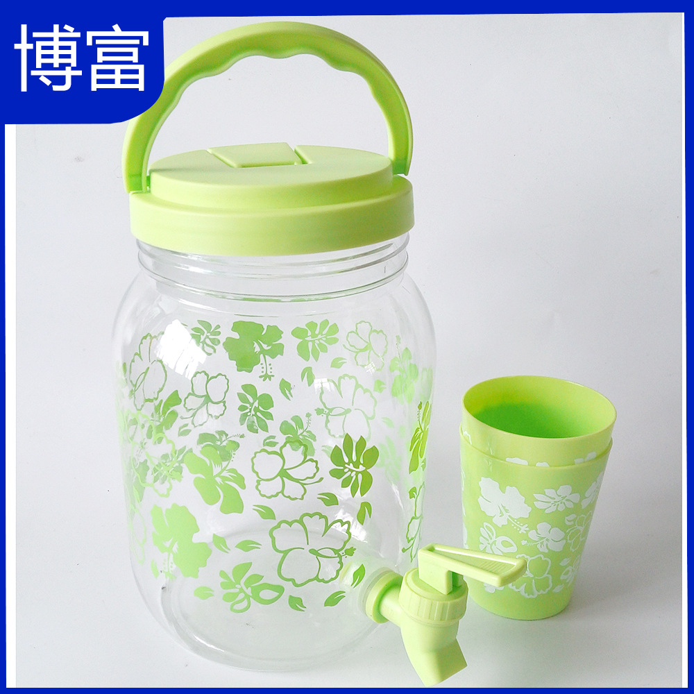 2.5L塑料桶 PET塑料桶 摔不破塑料PET冷水壶 夏季热卖凉水壶