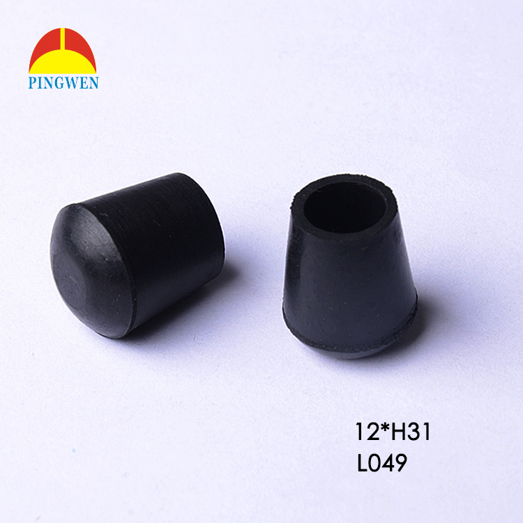 供应12管脚套管外套加厚耐磨橡胶黑色不锈钢管家具货架圆脚套脚垫