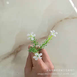 仿真花配件 三叉米穗草小花 手捧花婚庆花玫瑰花装饰满天星配件