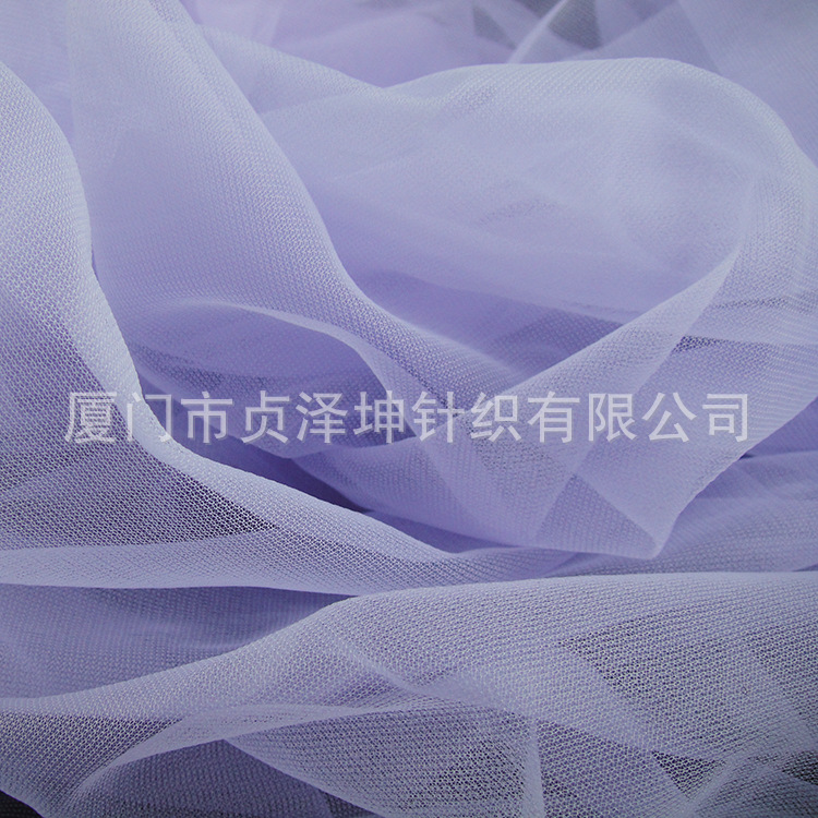 经编面料特利可得锦纶软纱/20D平布