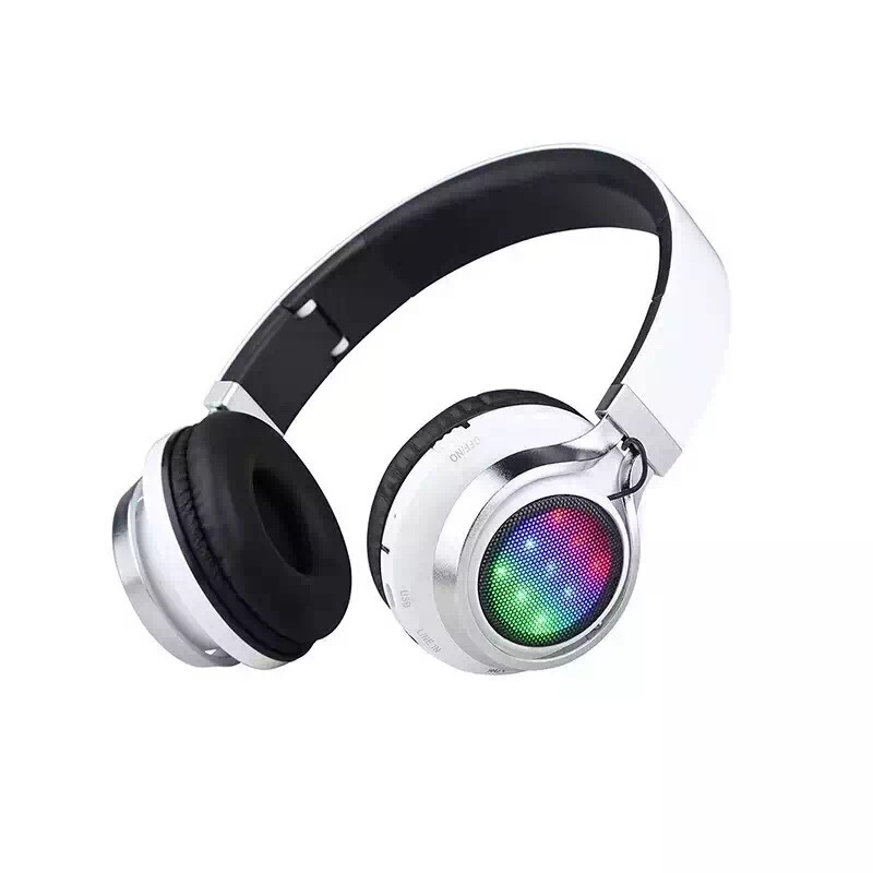 Foreign Trade Hot-Selling Head-Mounted Wireless Bluetooth Headphones with Rgb Lighting, Bluetooth 5.3, Bluetooth Earphones