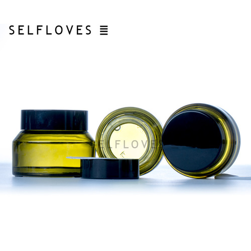 Green shading glass cream box cream box face cream bottle eye cream DIY cosmetics skin care packaging empty bottle