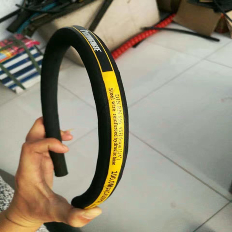 清洗机高压水管 DN8*2 压力50MPA 二层钢丝编织高压橡胶油管