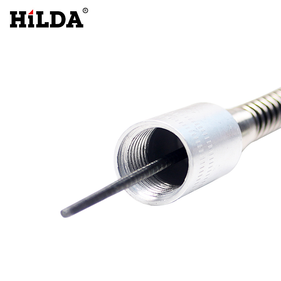 Hilda herramienta rotativa manguera de molienda eje flexible herramienta de conformar accesorios de herramienta rotativa eje telescópico