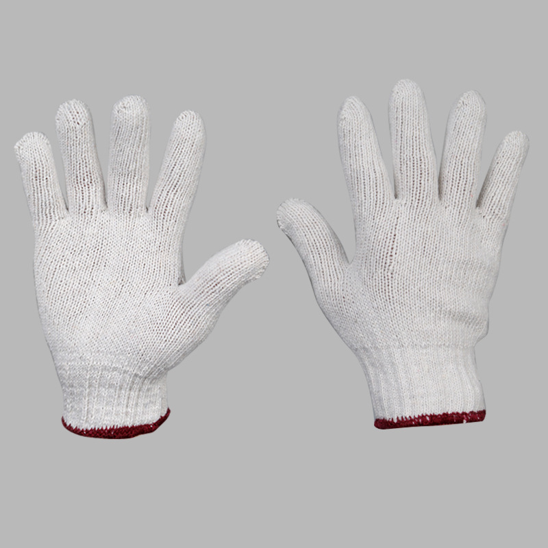 厂家批发 加密编织粗纱劳保手套700克 纱手套