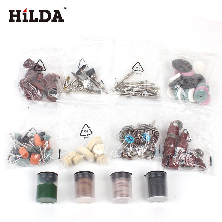 Hilda - Juego de 248 Accesorios para Herramienta Eléctrica Rotativa, Fácil de Pulir, Esmerilar, Grabar y Pulir