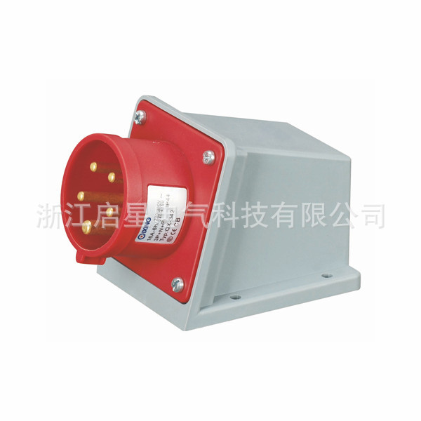 启星QX-342  5芯16A IP44工业明装插头