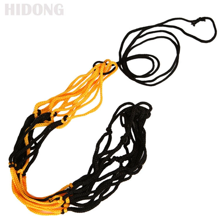 Баскетбольная сетка карман Баскетбол Футбол один пакет чистый Карман Спортивное хранение износостойкая нейлоновая нить желтый и черный цвет соответствия