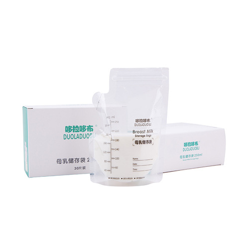 Doradob 30-piece 250ml Breast Milk Storage Bags, Milk Storage Bags, Breast Milk Preservation Bags, Milk Storage Bags 6114